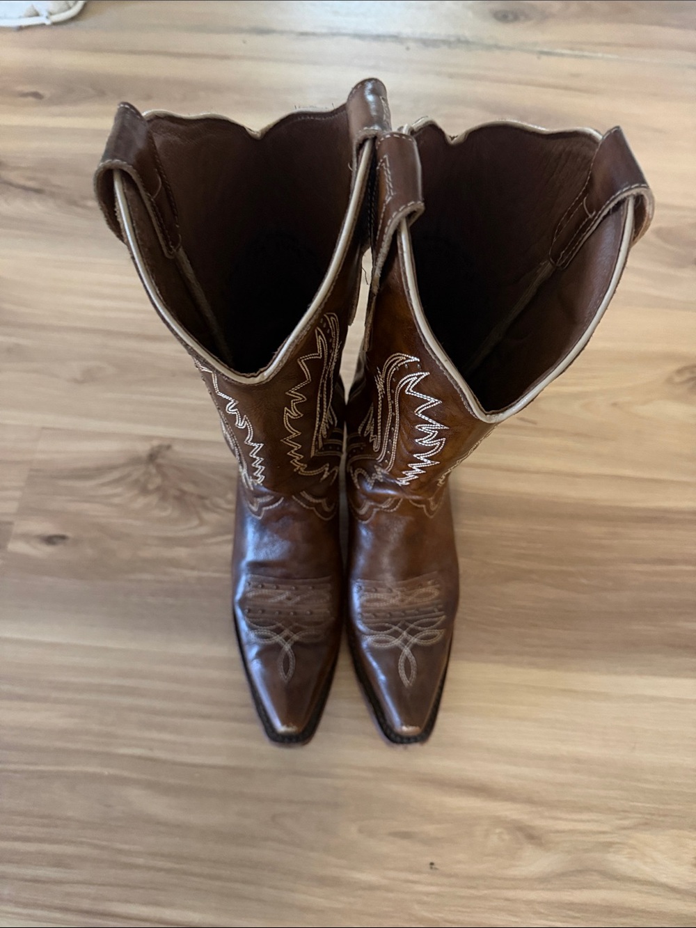 Women’s Brown Leather Western Cowboy Boots